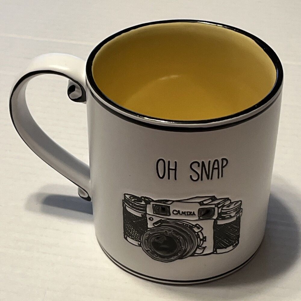 Oh Snap Camera Ceramic Stoneware Mug Cup Spectrum Designz Blue Sky 20 Oz Coffee - Picture 8 of 8